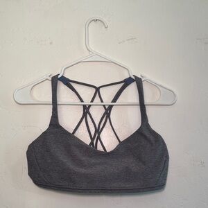 Lululemon Free to Be Serene Bra Heathered Gray Size 10